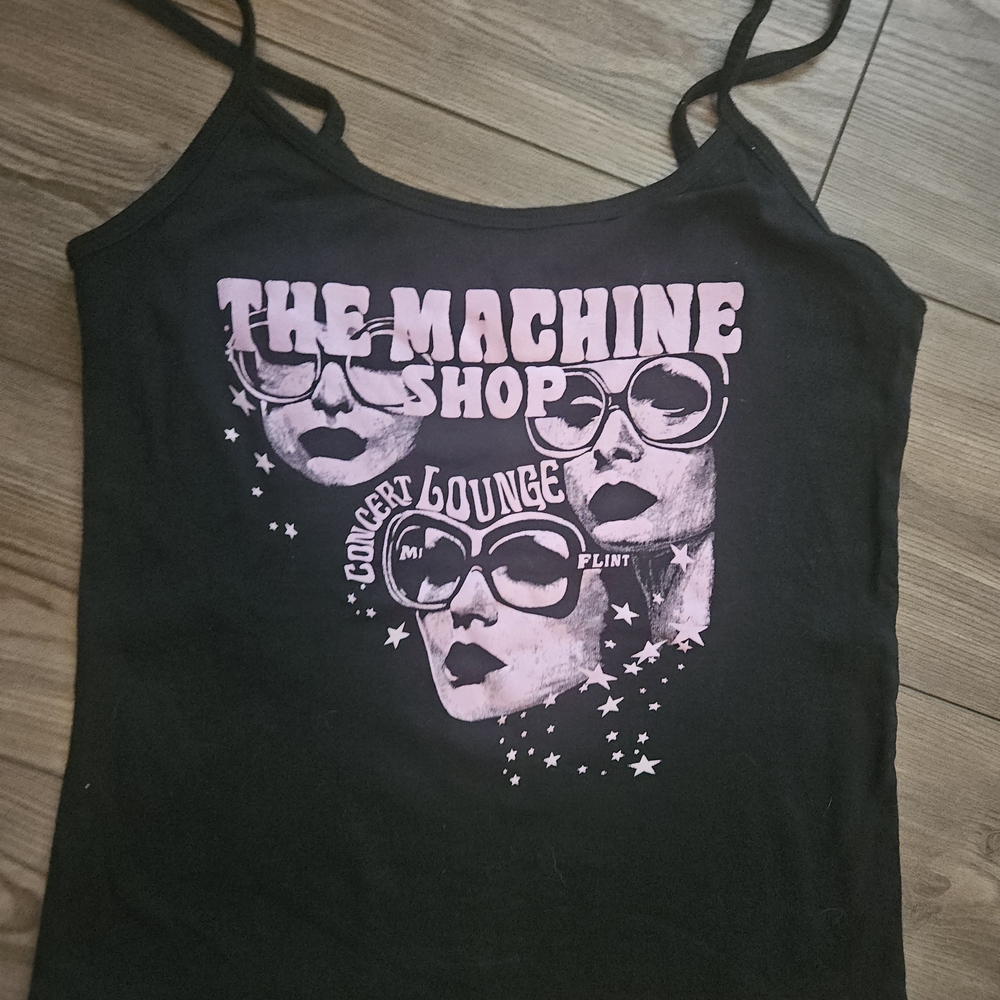 New Machine Shop Black and Pink Tank